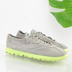 Skechers Womens Go Walk Running Shoe Size 6  Gray Neon Yellow Sneaker Trainers